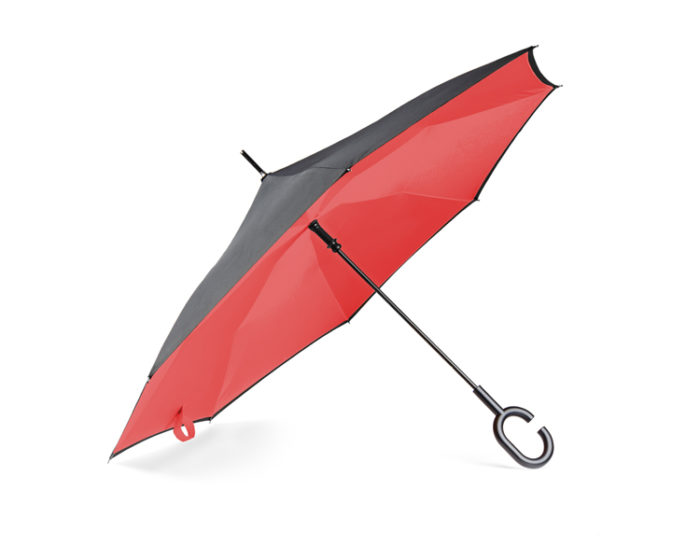 parasol skladany odwrotnie czerwony