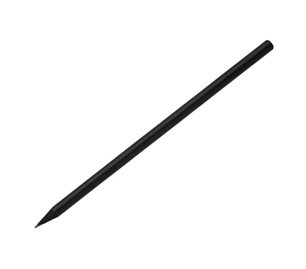 elegancki ołówek w kolorze czarnym bez gumki